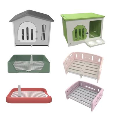 Hauptmaterial Kunststoff Eisen Haustierfenster Hundehaus für große Hunde kundenspezifische Farbe Innen-/Außen-Luxuskennel