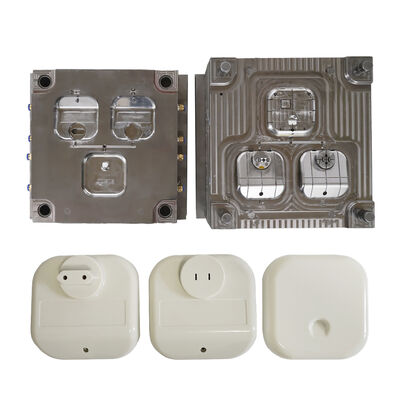 ISO 9001 zertifizierte kundenspezifische elektrische Stecker-Spritzgussform mit mehreren Kavitäten, poliertem S136-Stahl, hohe Haltbarkeit, Präzisionsform